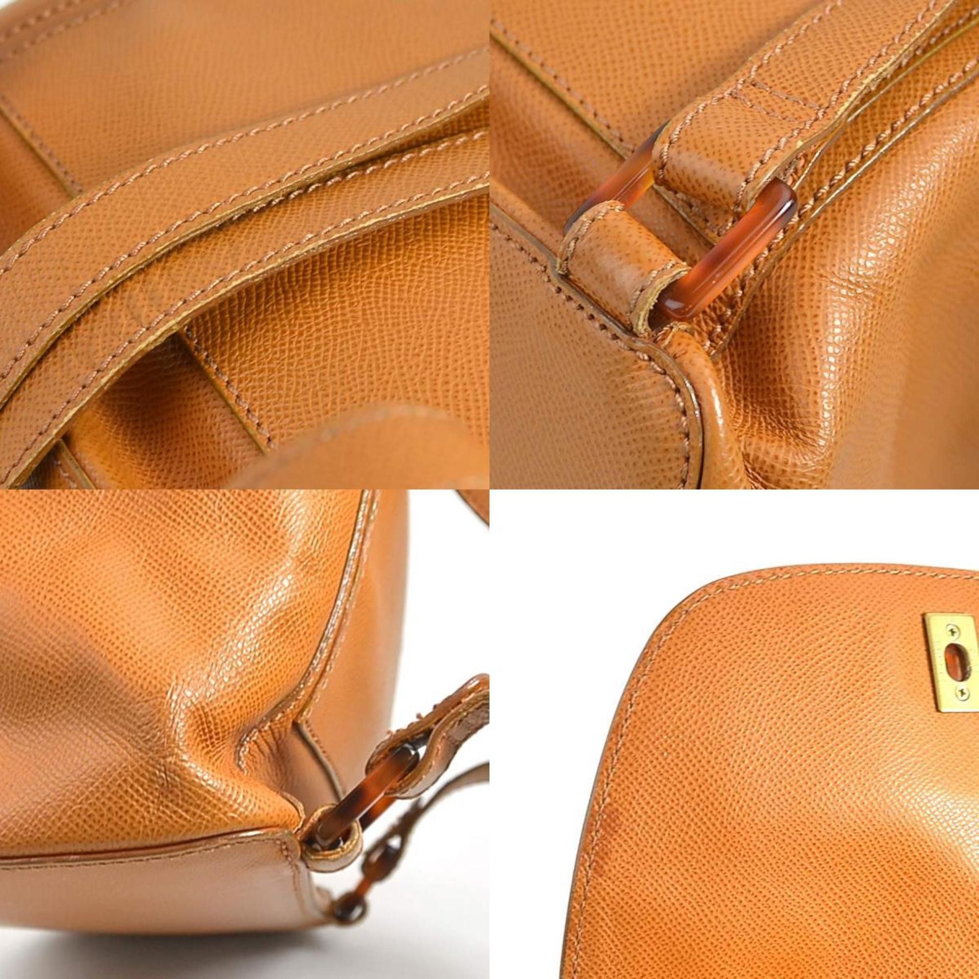 Chanel CHANEL Coco Mark Leather Backpack Brown Gold Women's e60276g Size ONE SIZE - 4 Thumbnail