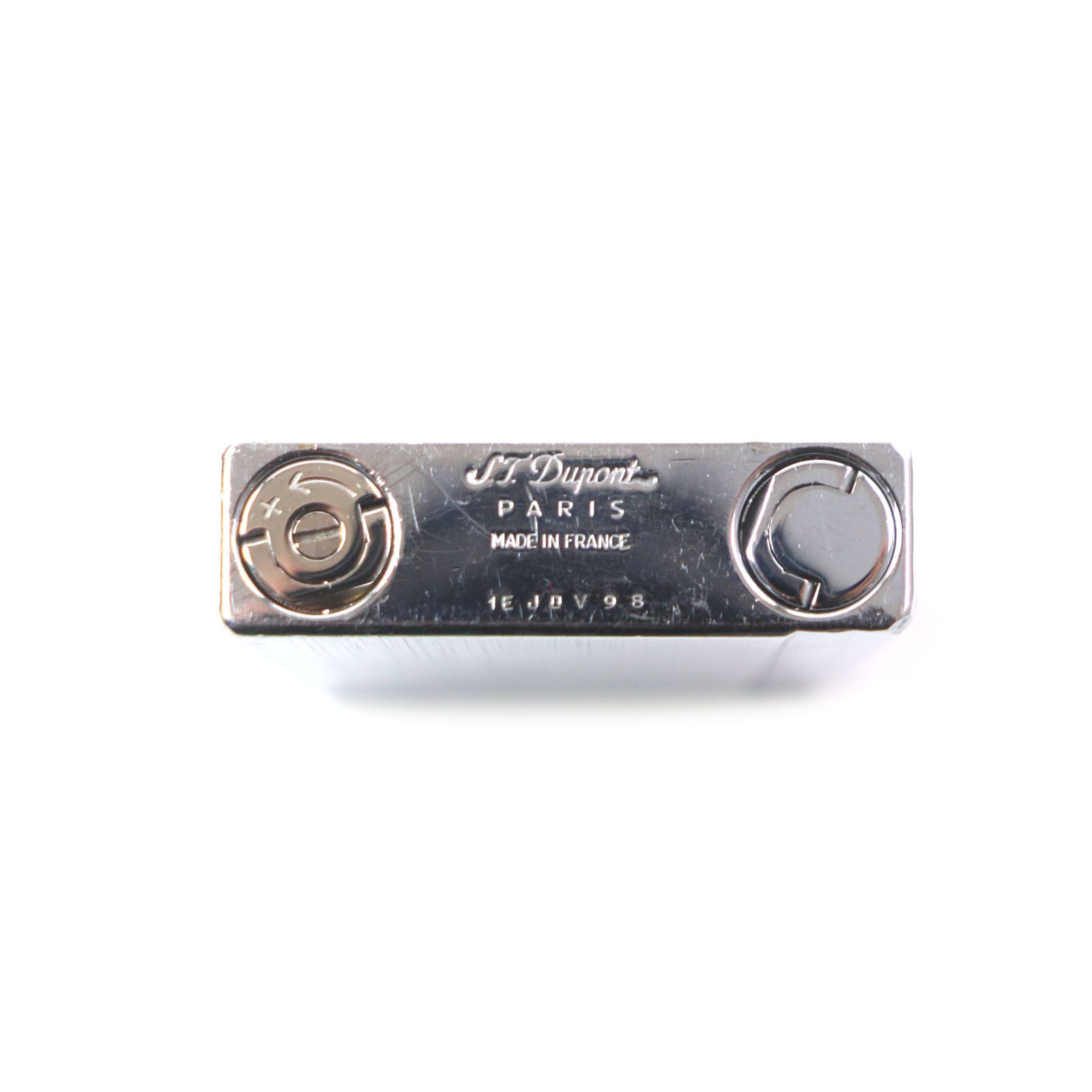 Other Other Dupont Line 2 Short Square Hairline Logo Engraved Silver Lighter Metal Lighter DUTY FREE for USA Size ONE SIZE - 6 Thumbnail
