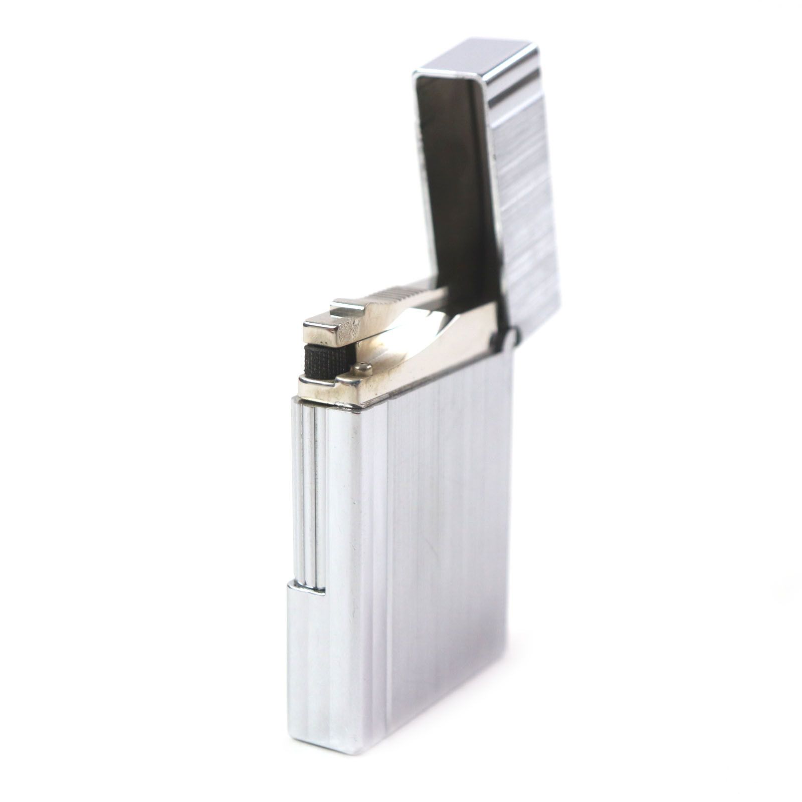 Other Other Dupont Line 2 Short Square Hairline Logo Engraved Silver Lighter Metal Lighter DUTY FREE for USA Size ONE SIZE - 5 Thumbnail