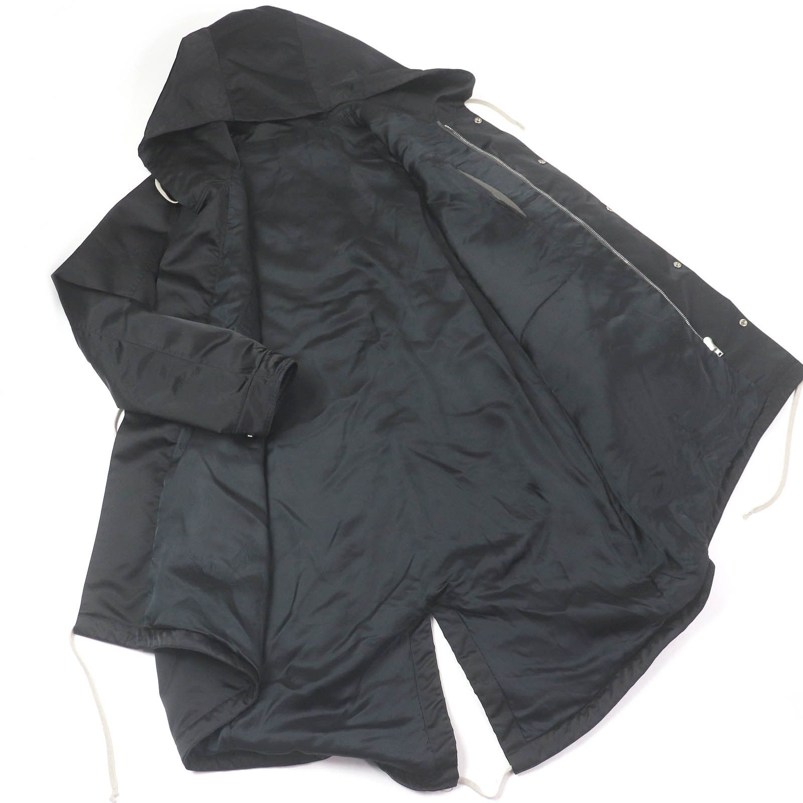 Rick Owens Rick Owens Rick Owens Bauhaus Fishtail Coat Polyamide Polyester Coat Others Outerwear RU02B2971 Size ONE SIZE - 3 Thumbnail