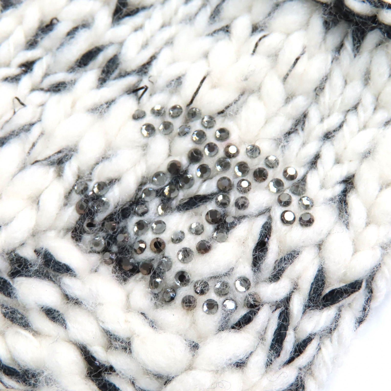 Chanel Chanel Chanel P39194 COCO Mark Rhinestone Wool Cashmere Gloves Cotton Gloves P39194 DUTY FREE for USA Size ONE SIZE - 5 Thumbnail
