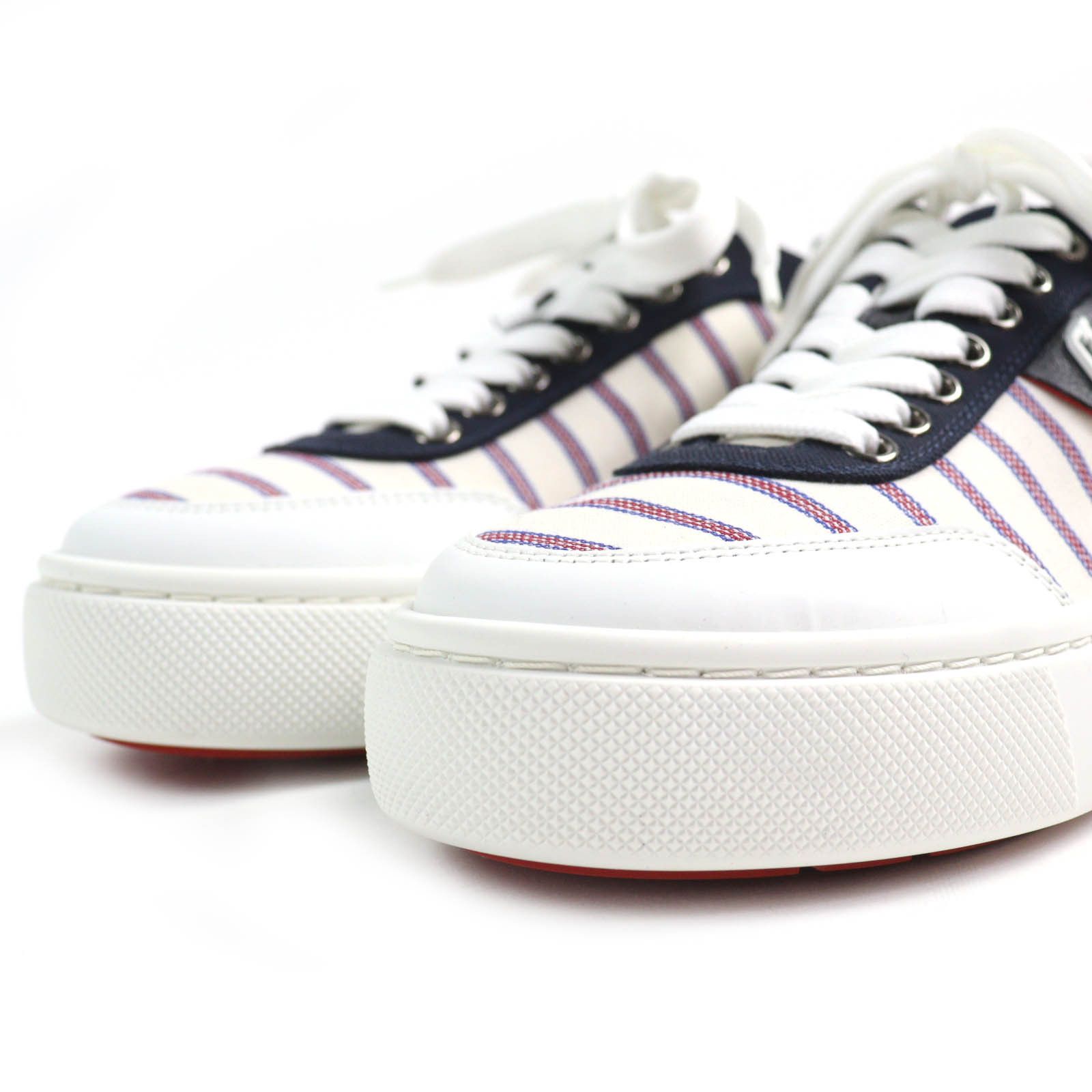 Christian Louboutin Christian Louboutin Christian Louboutin HAPPYRUI Canvas Leather Sneakers Canvas Shoes DUTY FREE for USA Size ONE SIZE - 4 Thumbnail