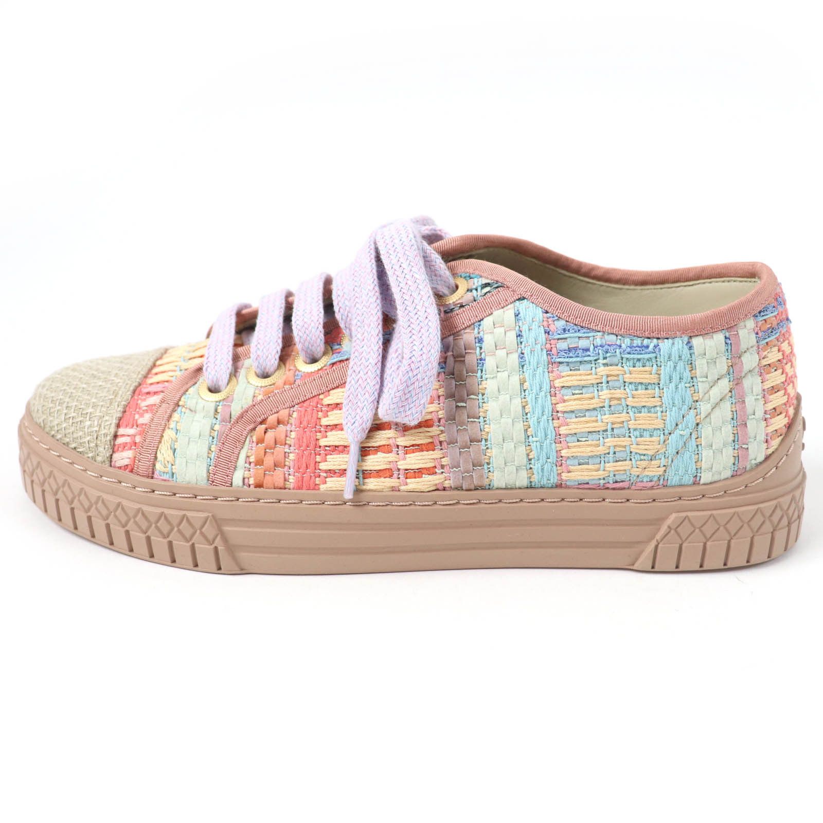 Chanel Chanel Chanel COCO Mark Tweed Leather Sneakers Leather Shoes G32383 DUTY FREE for USA Size ONE SIZE - 5 Thumbnail