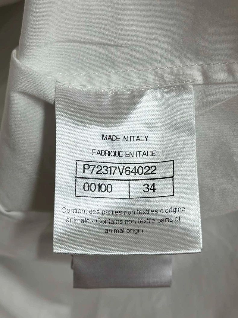 Chanel White Chanel Long Sleeve Shirt- DMC Size US S / EU 44-46 / 1 - 6 Thumbnail