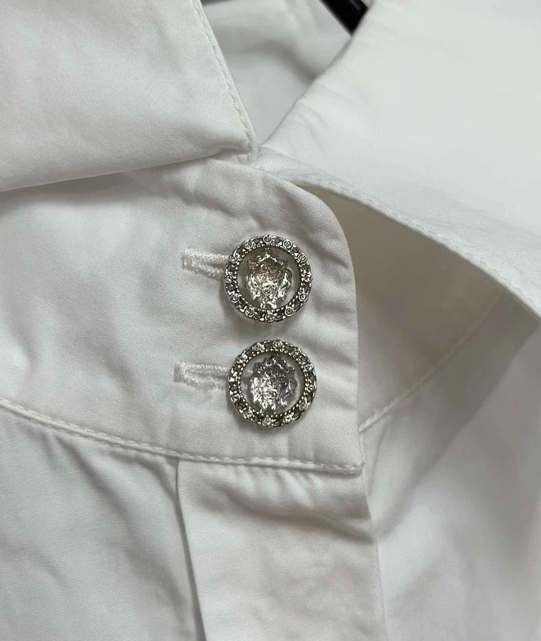 Chanel White Chanel Long Sleeve Shirt- DMC Size US S / EU 44-46 / 1 - 4 Thumbnail