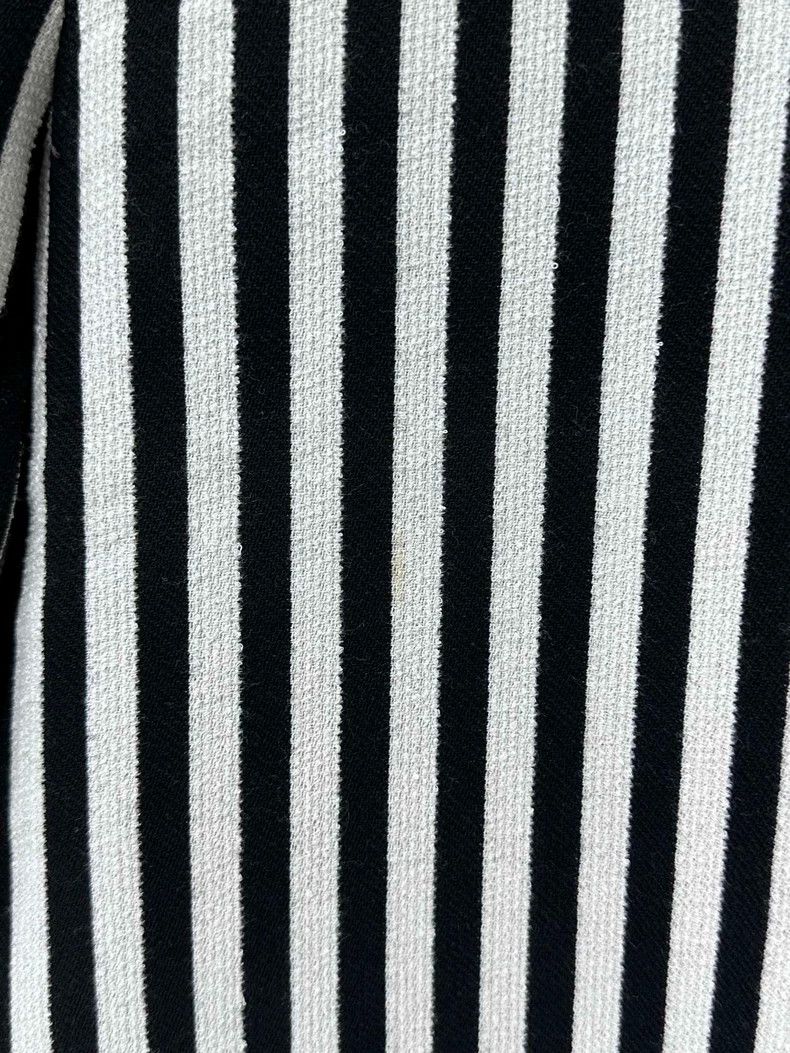 Chanel Black and White Striped Wide Leg Pants- DMC Size US 36 / EU 52 - 4 Thumbnail