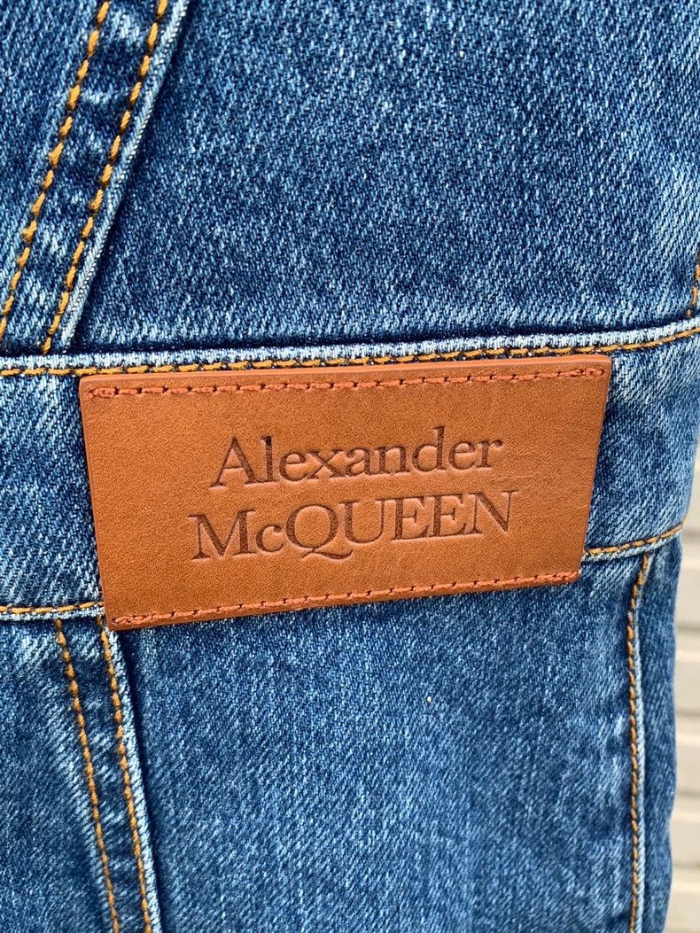 Alexander McQueen New Denim Dress Size 40 Available- DMC Size US 31 - 3 Thumbnail