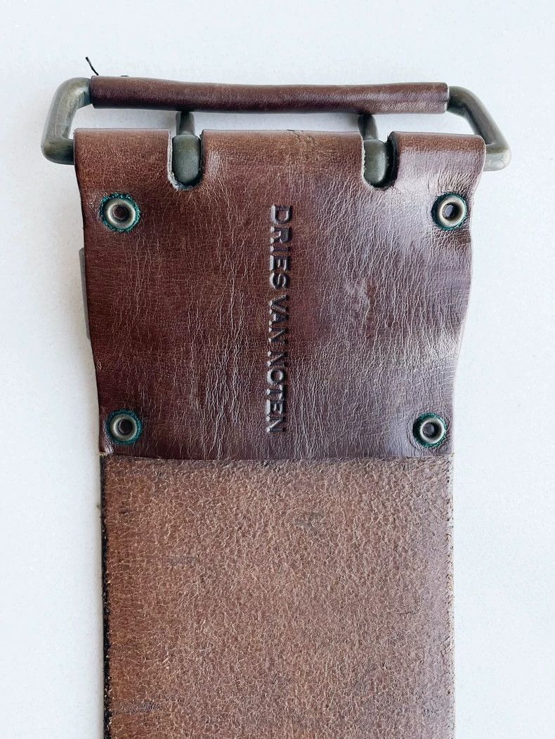 Dries Van Noten Dries Van Noten Wide Leather Embroidered Belt- DMC Size ONE SIZE - 6 Thumbnail