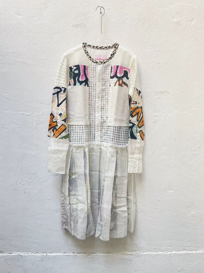 Comme des Garcons Nozomi Ishiguro Graffiti Patchwork Dress- DMC Size US M / EU 48-50 / 2 - 4 Thumbnail