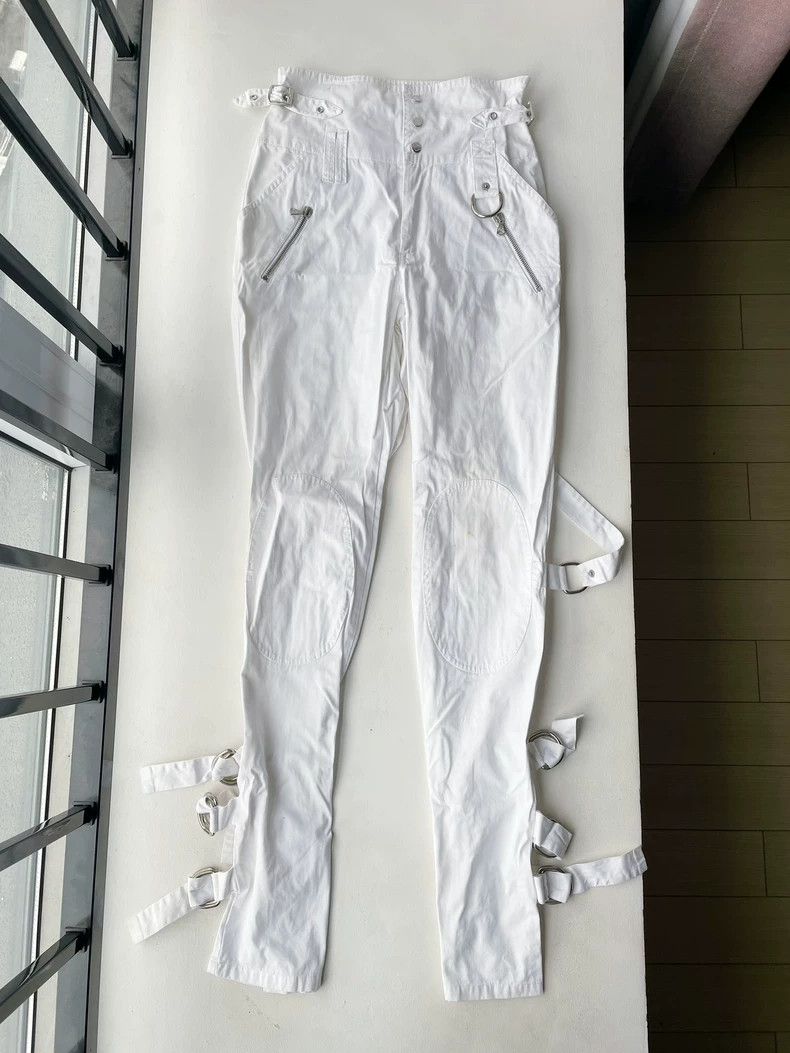 Dolce & Gabbana Dolce & Gabbana High Waisted White Pants- DMC Size US 31 - 6 Thumbnail