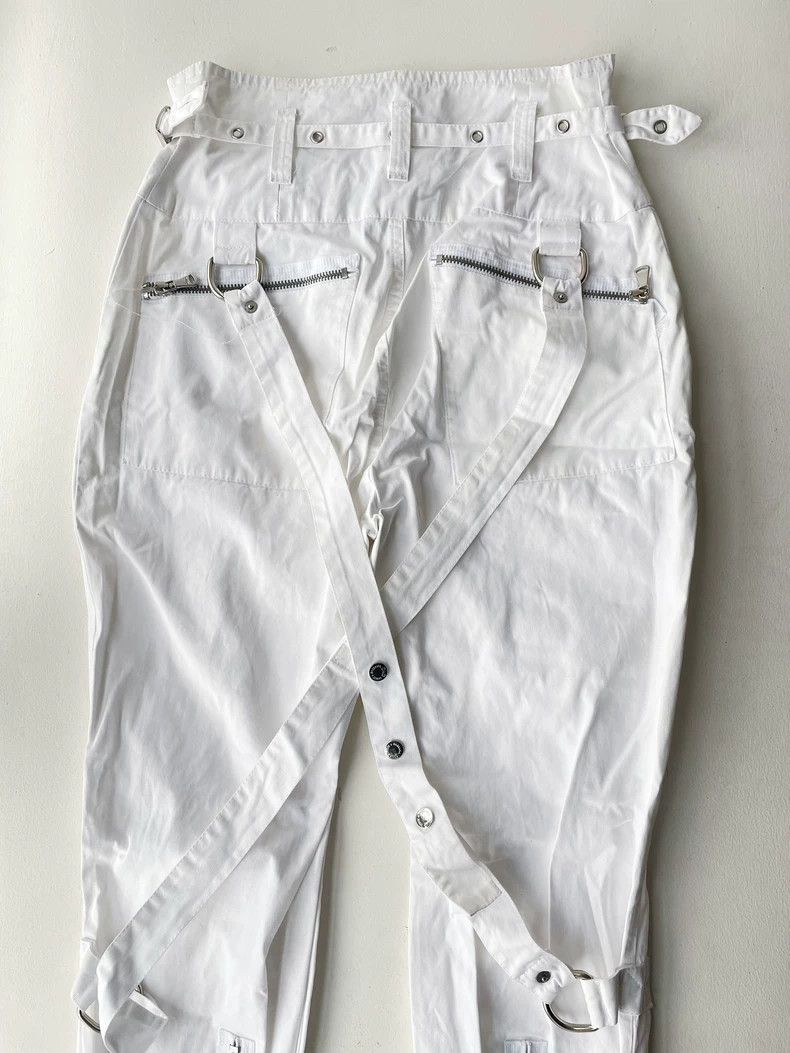Dolce & Gabbana Dolce & Gabbana High Waisted White Pants- DMC Size US 31 - 8 Thumbnail
