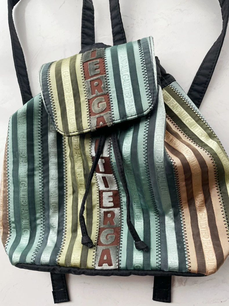 Jean Paul Gaultier Jean Paul Gaultier Striped Bucket Backpack- DMC Size ONE SIZE - 7 Thumbnail