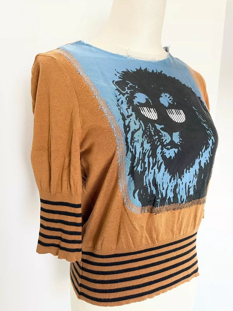 Undercover Undercover Lion Print Knit Top- DMC Size US S / EU 44-46 / 1 - 3 Thumbnail