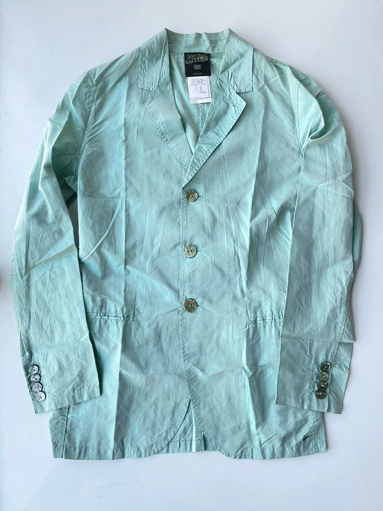 Jean Paul Gaultier Jean Paul Gaultier Fluorescent Silk Suit Jacket- DMC Size US L / EU 52-54 / 3 - 5 Thumbnail