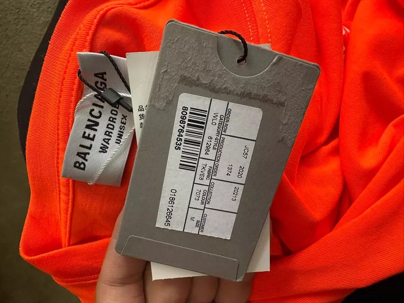 Balenciaga Balenciaga Orange Short Sleeve T-Shirt for Sale- DMC Size US M / EU 48-50 / 2 - 3 Thumbnail