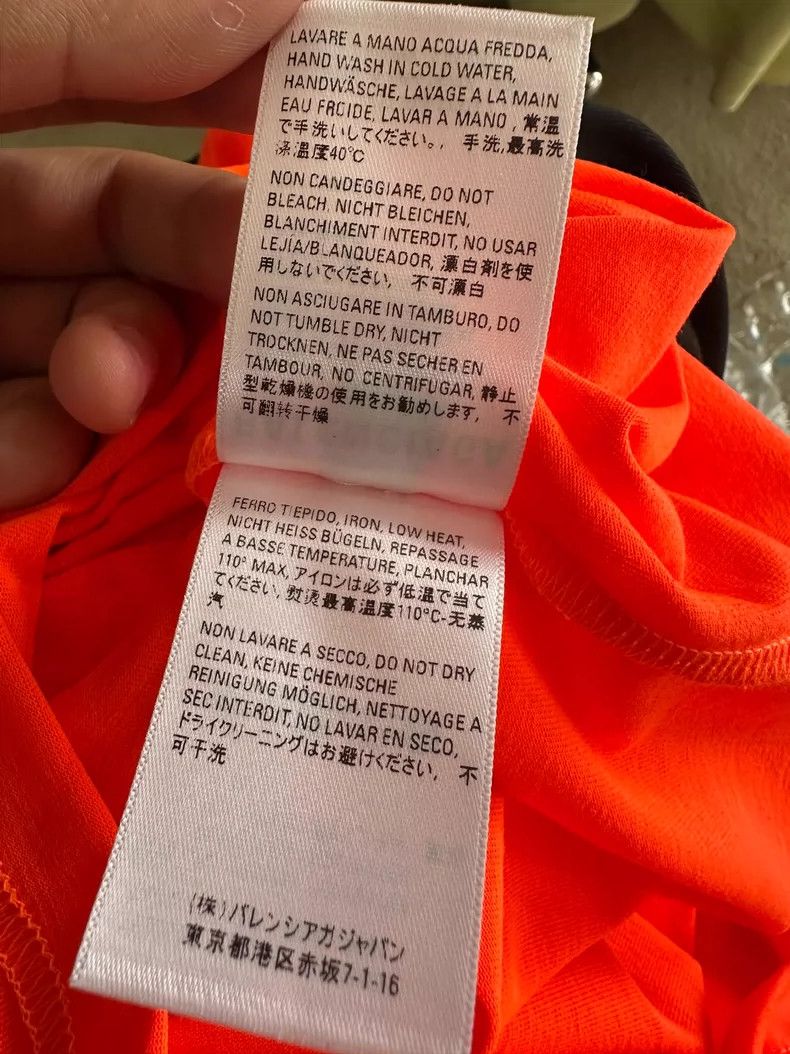 Balenciaga Balenciaga Orange Short Sleeve T-Shirt for Sale- DMC Size US M / EU 48-50 / 2 - 5 Thumbnail