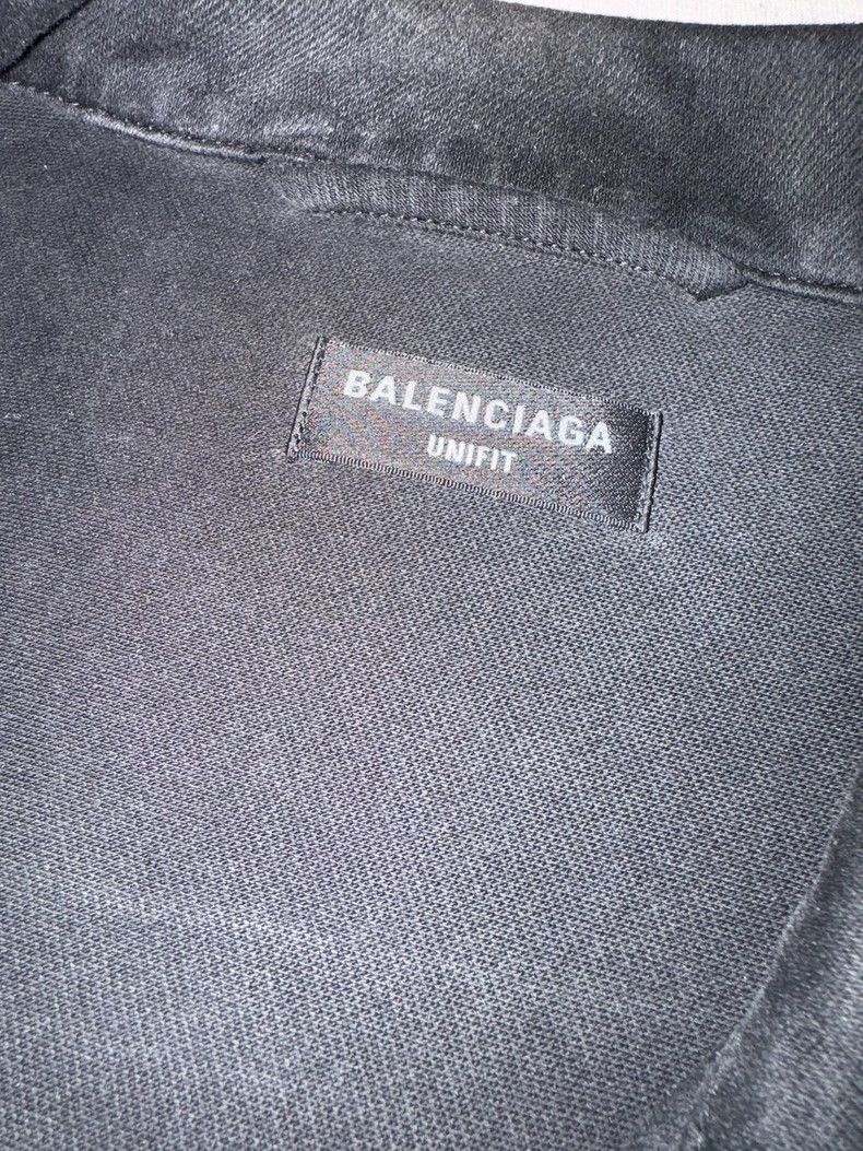 Balenciaga Balenciaga Gray Black Denim Jacket M Size- DMC Size US M / EU 48-50 / 2 - 2 Thumbnail