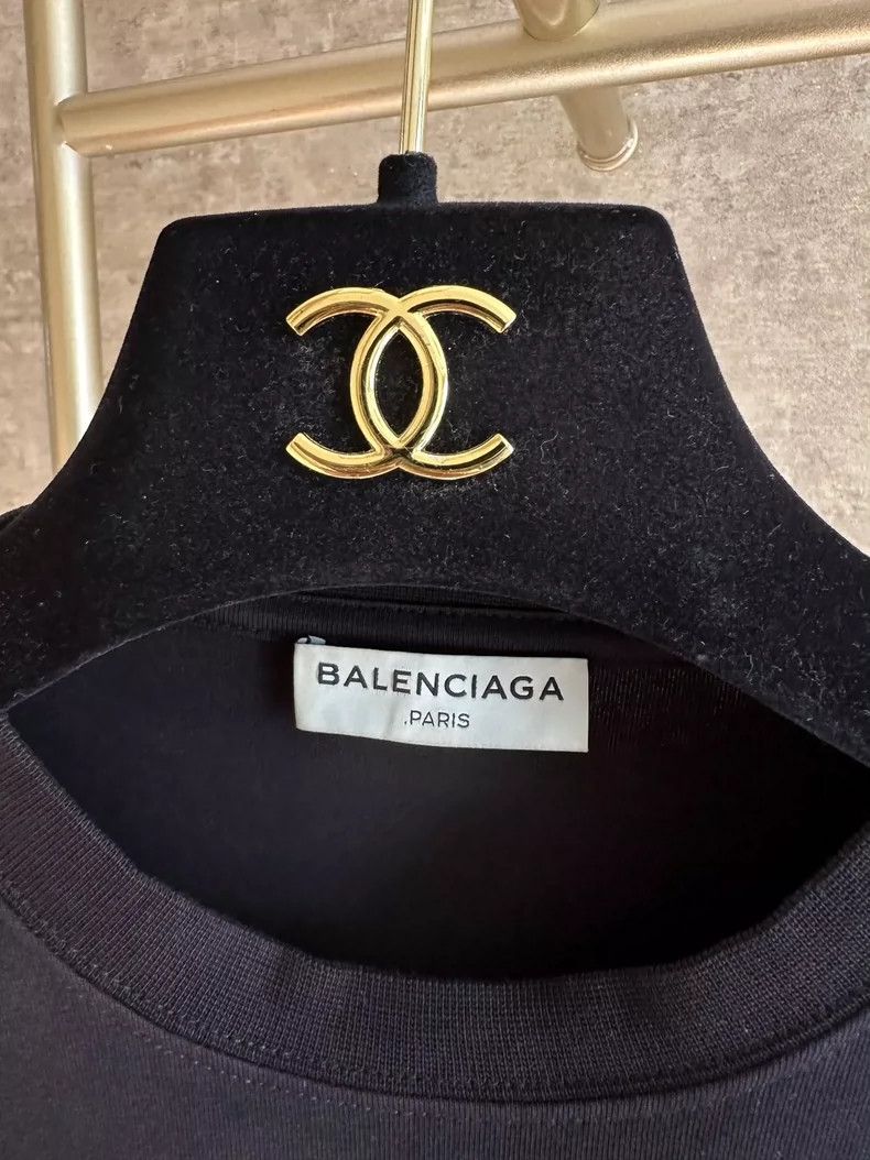Balenciaga Balenciaga Men's Black Spandex Sweatshirt- DMC Size US S / EU 44-46 / 1 - 4 Thumbnail