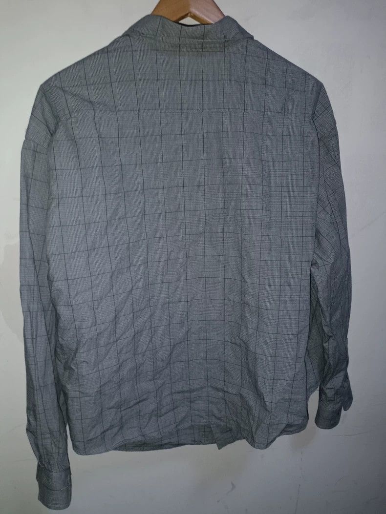 Balenciaga Grey Plaid Long Sleeve Button-Up Shirt- DMC Size US XXL / EU 58 / 5 - 6 Thumbnail