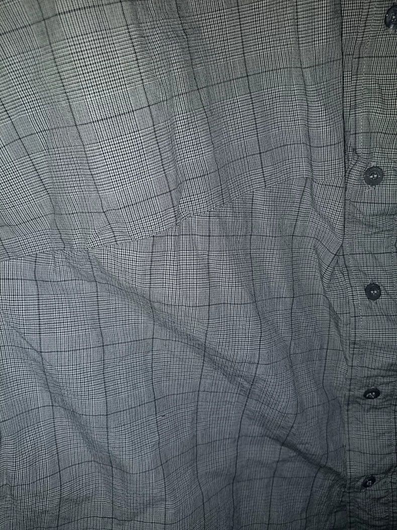 Balenciaga Grey Plaid Long Sleeve Button-Up Shirt- DMC Size US XXL / EU 58 / 5 - 5 Thumbnail