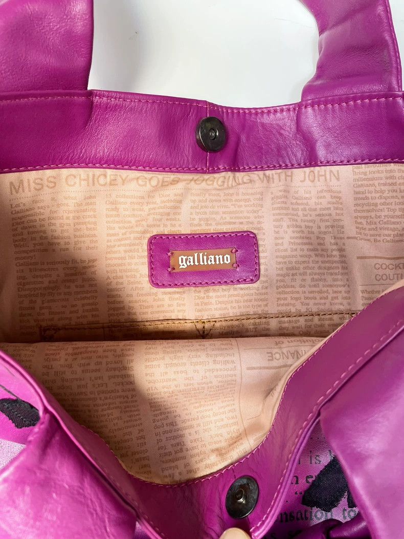 John Galliano John Galliano Large Leather Tote Bag- DMC Size ONE SIZE - 7 Thumbnail
