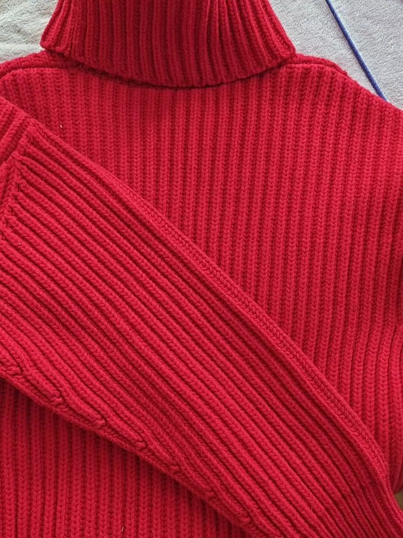 Balenciaga Red Turtleneck Knit Sweater by Balenciaga- DMC Size US S / EU 44-46 / 1 - 5 Thumbnail