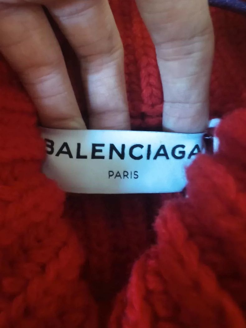 Balenciaga Red Turtleneck Knit Sweater by Balenciaga- DMC Size US S / EU 44-46 / 1 - 3 Thumbnail