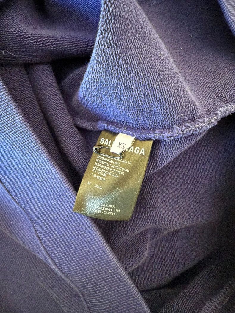 Balenciaga Balenciaga Blue Hoodie Size XS With Tags- DMC Size US XS / EU 42 / 0 - 4 Thumbnail