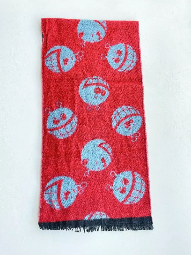 Walter Van Beirendonck Walter Van Beirendonck Robot Scarf Red Blue- DMC Size ONE SIZE - 2 Thumbnail