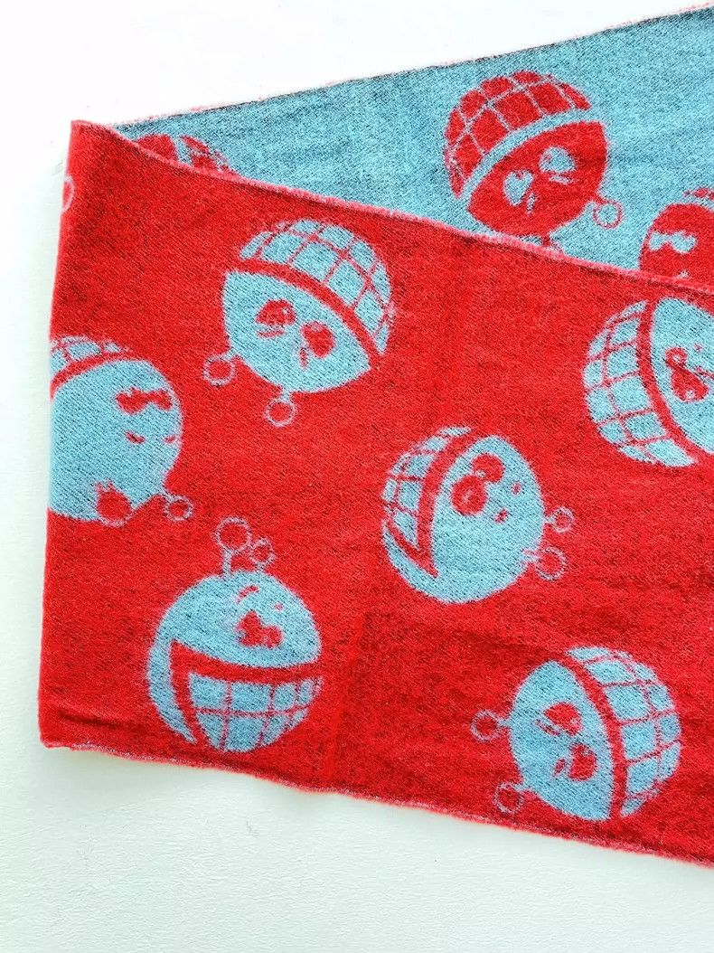 Walter Van Beirendonck Walter Van Beirendonck Robot Scarf Red Blue- DMC Size ONE SIZE - 3 Thumbnail