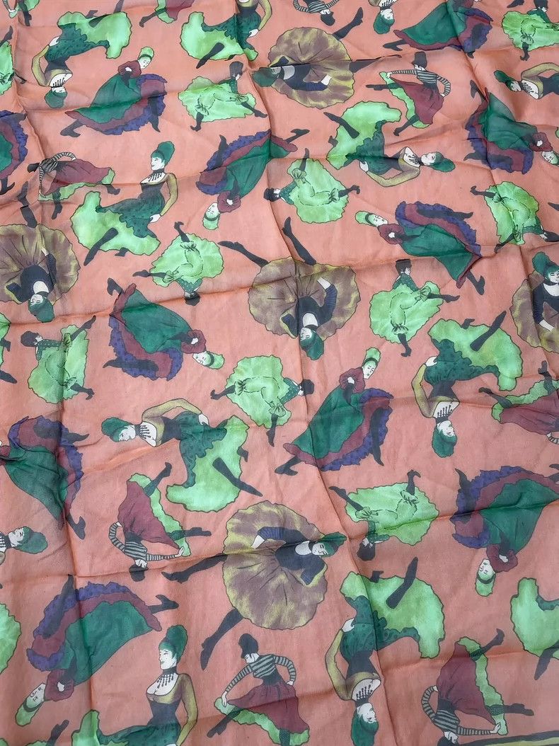 Jean Paul Gaultier Jean Paul Gaultier French Cancan Silk Scarf- DMC Size ONE SIZE - 4 Thumbnail