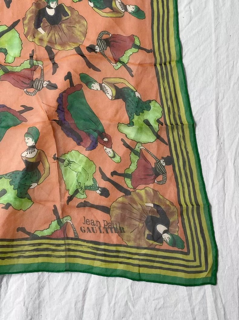 Jean Paul Gaultier Jean Paul Gaultier French Cancan Silk Scarf- DMC Size ONE SIZE - 2 Thumbnail
