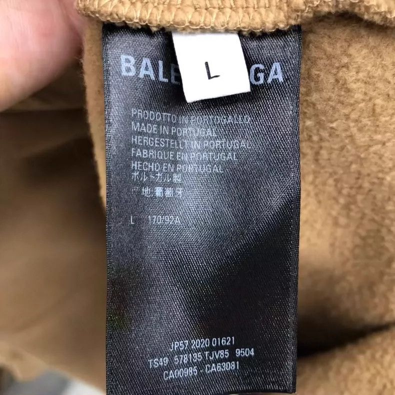 Balenciaga Balenciaga Hooded Sweatshirt in Beige Color- DMC Size US L / EU 52-54 / 3 - 6 Thumbnail