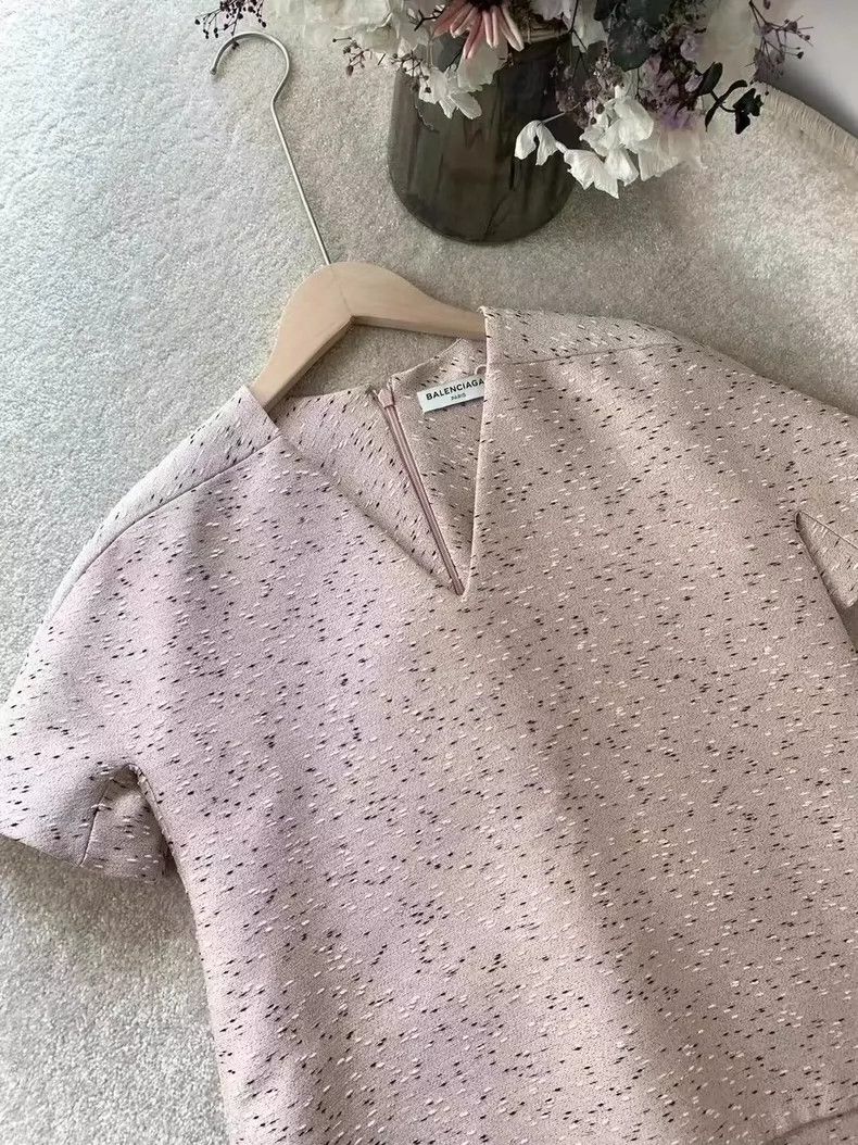Balenciaga Balenciaga V-Neck Short Sleeve Top- DMC Size US M / EU 48-50 / 2 - 5 Thumbnail