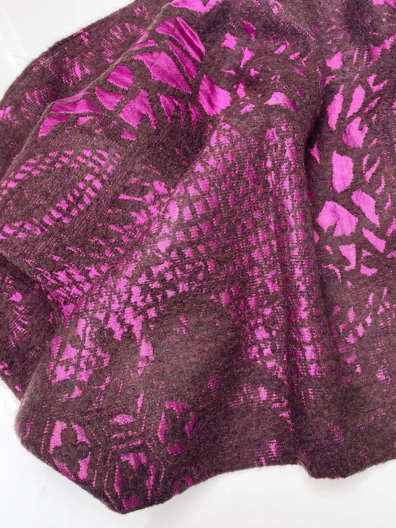 Kenzo Kenzo 80s Embroidered Wool Silk Scarf- DMC Size ONE SIZE - 5 Thumbnail