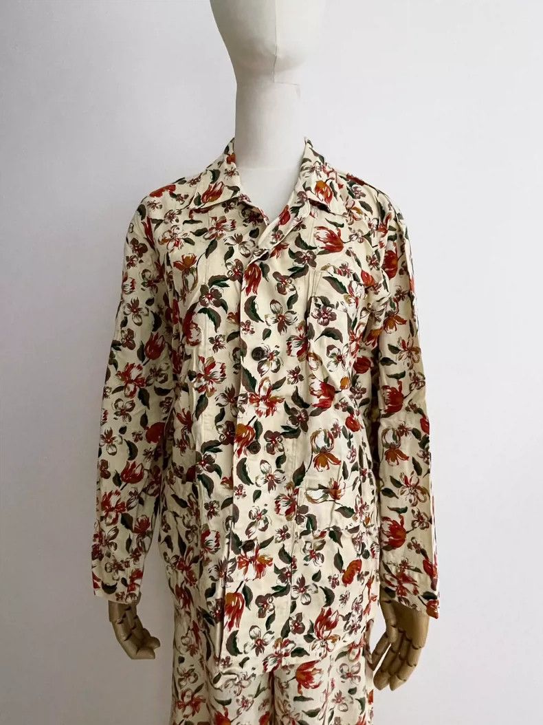 Jean Paul Gaultier Vintage Floral Sleepwear Set by Jean Paul Gaultier- DMC Size US M / EU 48-50 / 2 - 2 Thumbnail