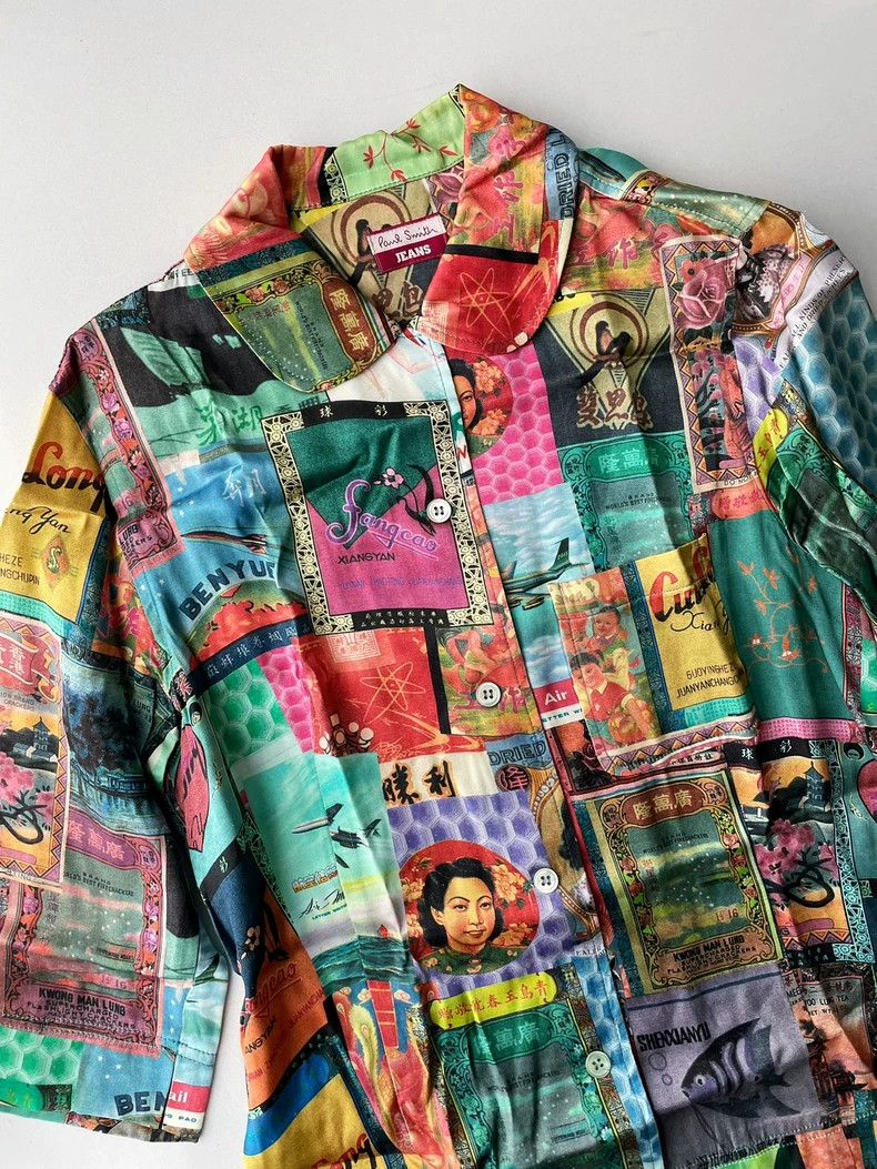 Paul Smith Vintage Chinese Advertising Shirt and Skirt Set- DMC Size US S / EU 44-46 / 1 - 5 Thumbnail