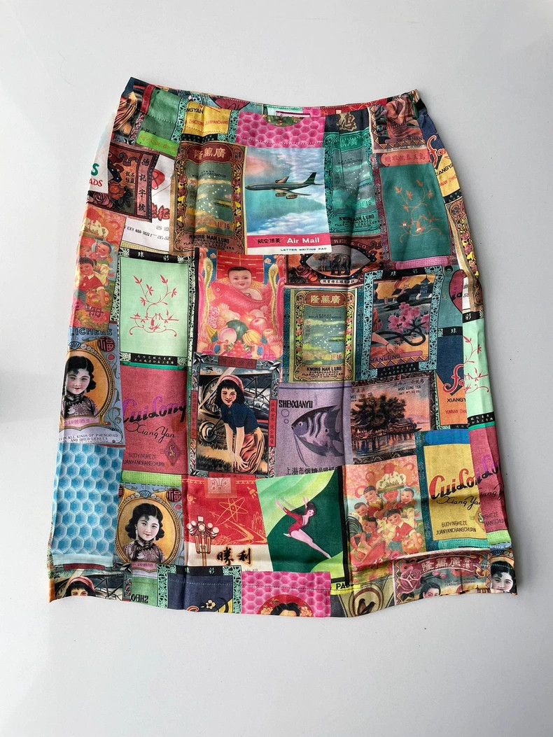 Paul Smith Vintage Chinese Advertising Shirt and Skirt Set- DMC Size US S / EU 44-46 / 1 - 7 Thumbnail