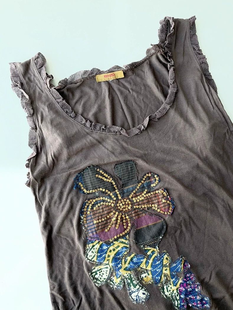 Kenzo Kenzo Floral Embroidered Beaded Vest- DMC Size US S / EU 44-46 / 1 - 4 Thumbnail