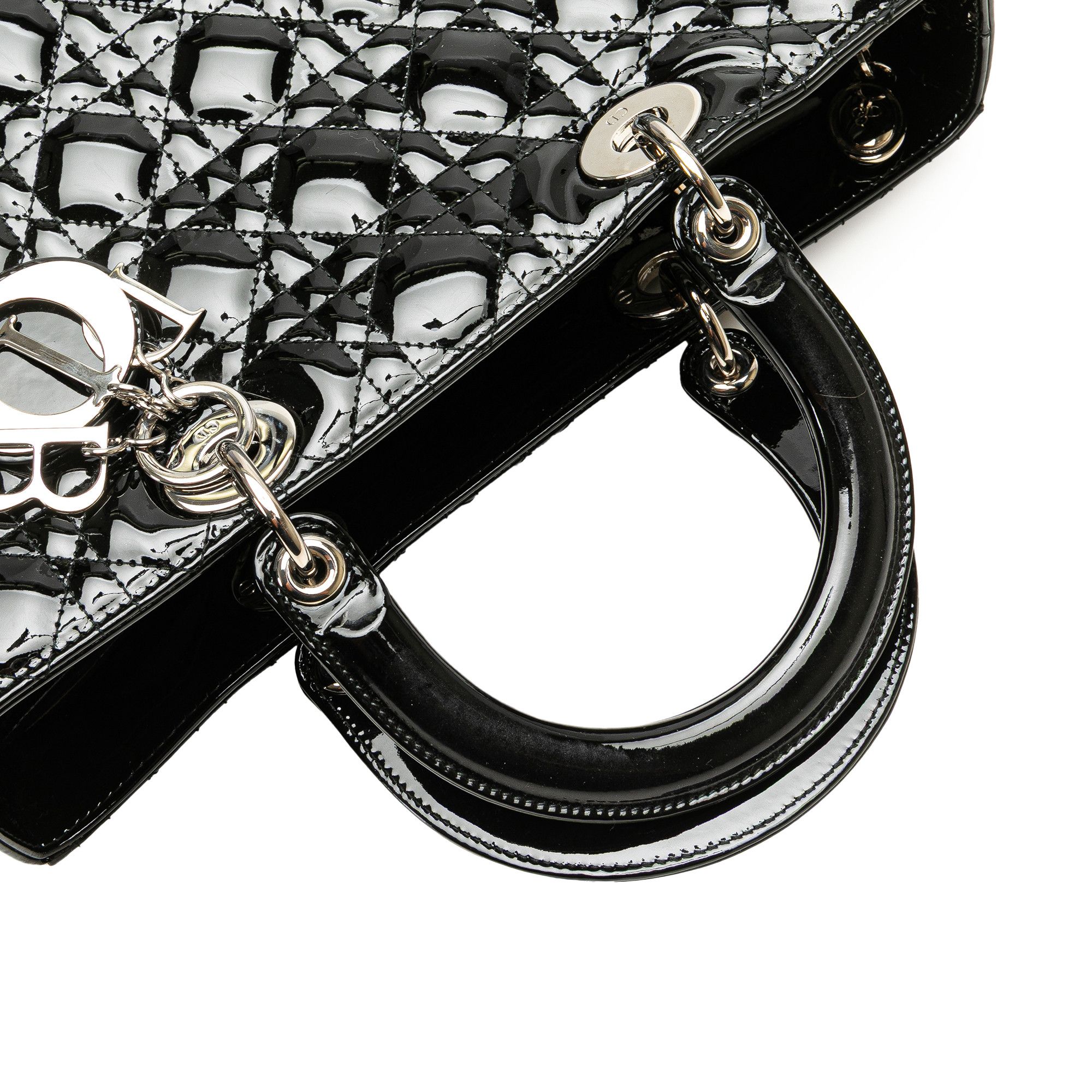 Dior Dior Large Patent Cannage Lady Dior Size ONE SIZE - 10 Thumbnail