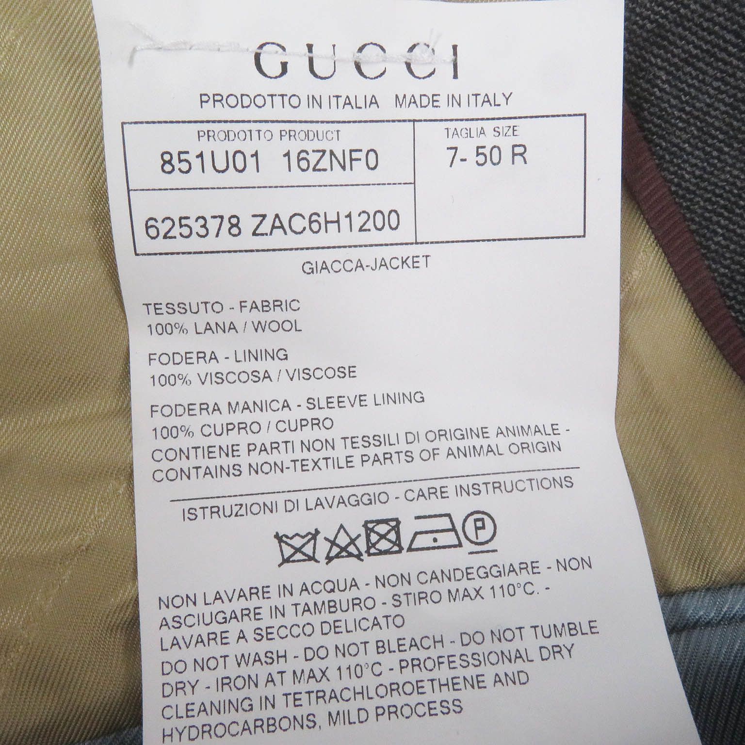 Gucci Gucci Gucci Blazer Wool Tailored Jacket Others Suits 625378 DUTY FREE for USA Size ONE SIZE - 8 Thumbnail