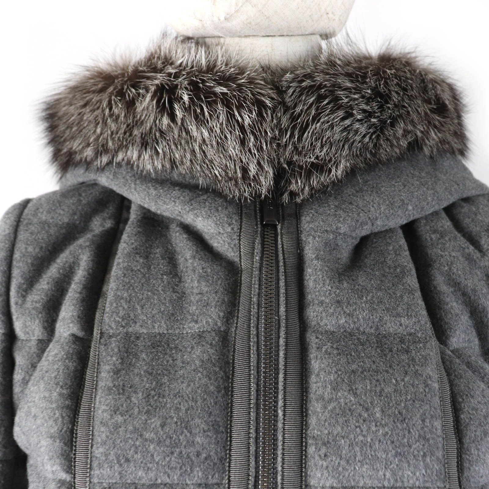 Other Other Rene Down Fox fur Down jacket Natural Material Outerwear Size ONE SIZE - 4 Thumbnail