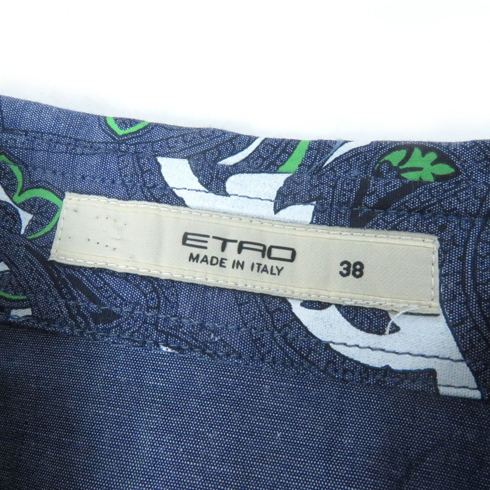 Other ETRO Paisley Pattern Cotton Polyurethane Long Sleeve Shirt Cotton Dress Shirt