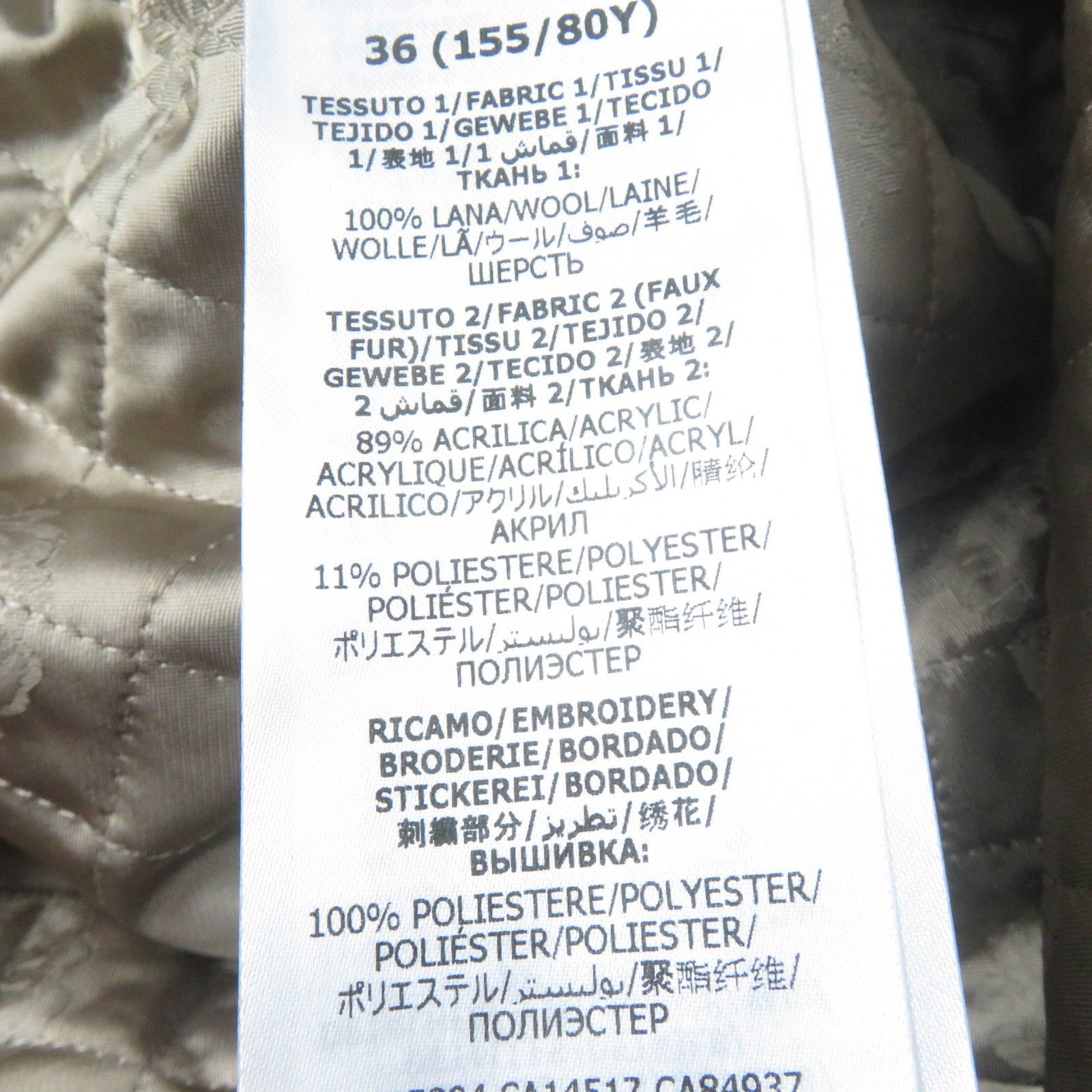 Gucci Gucci Gucci Rave Like You Are Five Wool Coat Others Outerwear 633365 DUTY FREE for USA Size ONE SIZE - 11 Thumbnail