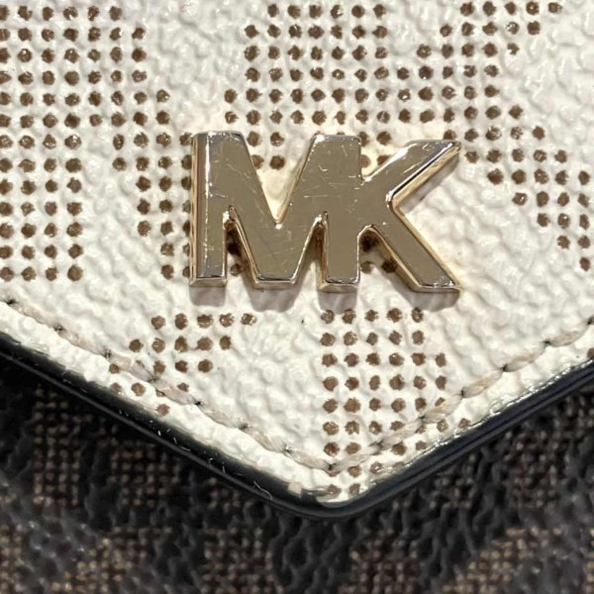 Michael Kors Michael Kors Jet Set Multicolor Leather Compact Wallet Tri-Fold for Women Size ONE SIZE - 7 Thumbnail