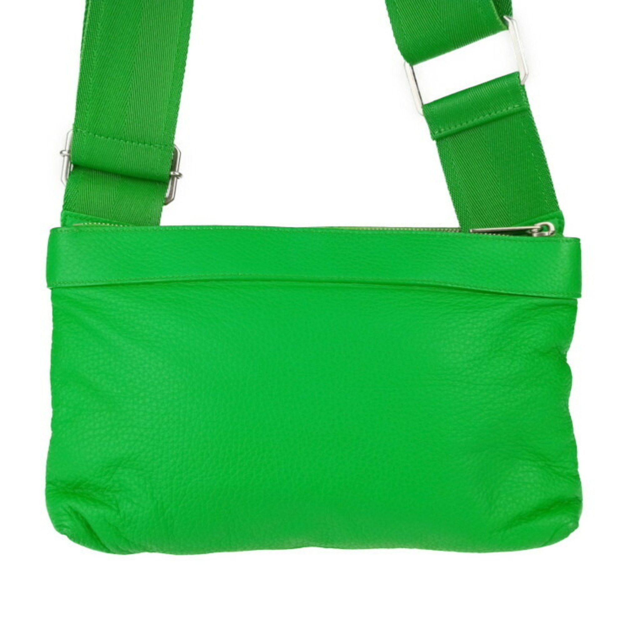 Bottega Veneta BOTTEGA VENETA Classic Pillow Crossbody Shoulder Bag 666548 Green Leather Women's Size ONE SIZE - 3 Thumbnail