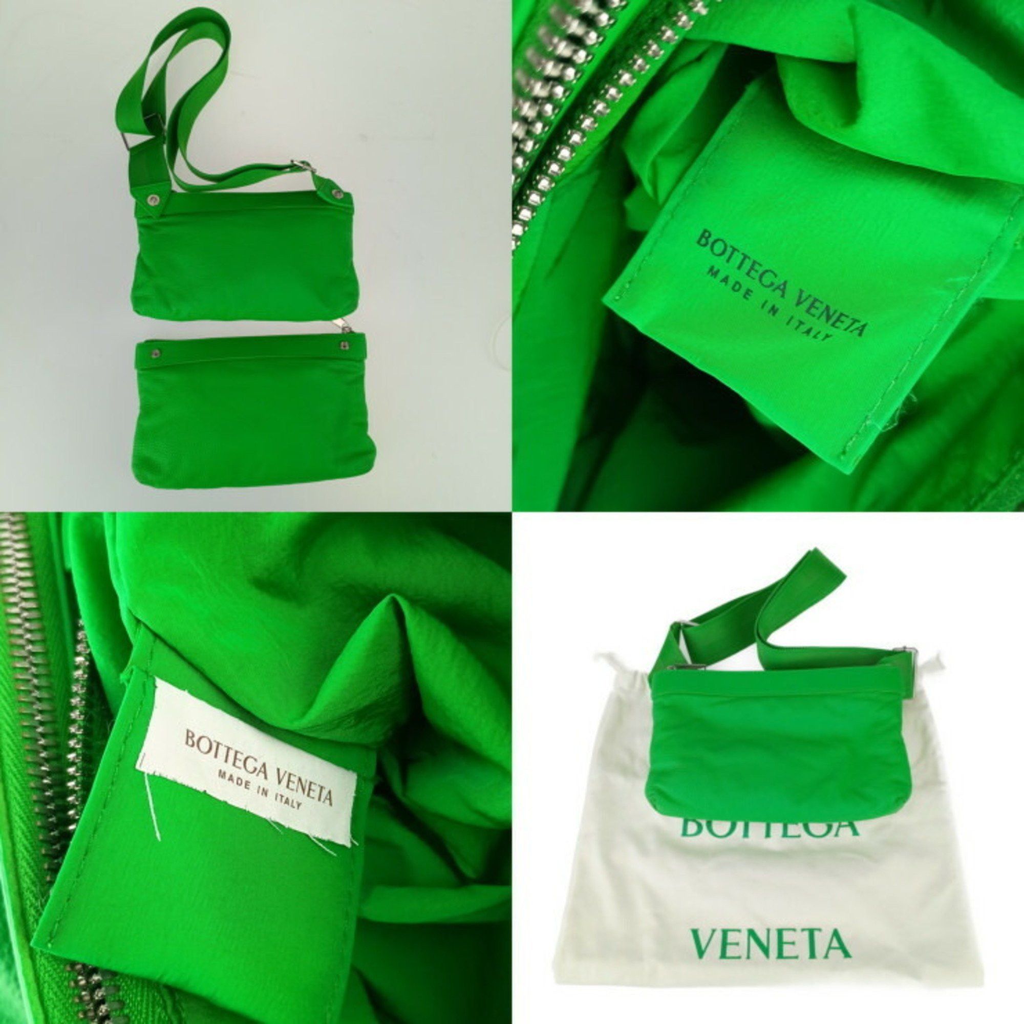 Bottega Veneta BOTTEGA VENETA Classic Pillow Crossbody Shoulder Bag 666548 Green Leather Women's Size ONE SIZE - 9 Thumbnail