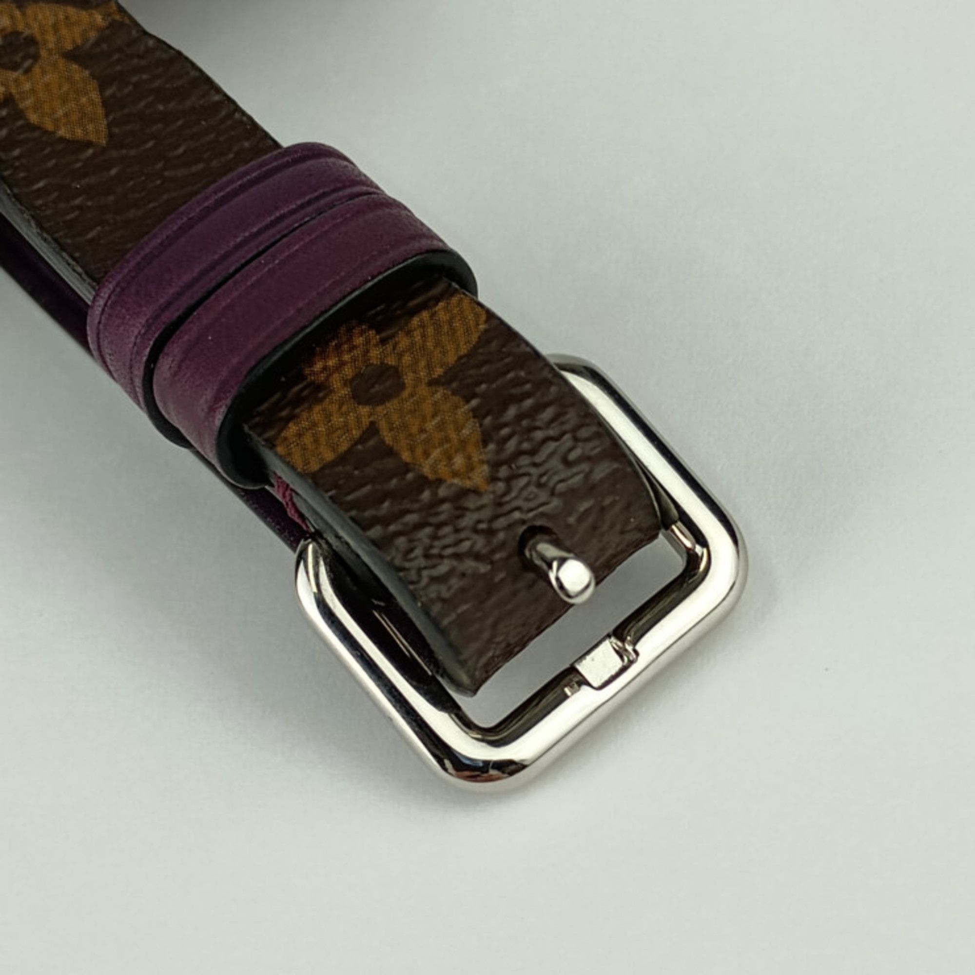 Louis Vuitton Louis Vuitton Name Tag Porto Address Ketch - Brown Purple Monogram Canvas Leather Men's Women's Size ONE SIZE - 5 Thumbnail
