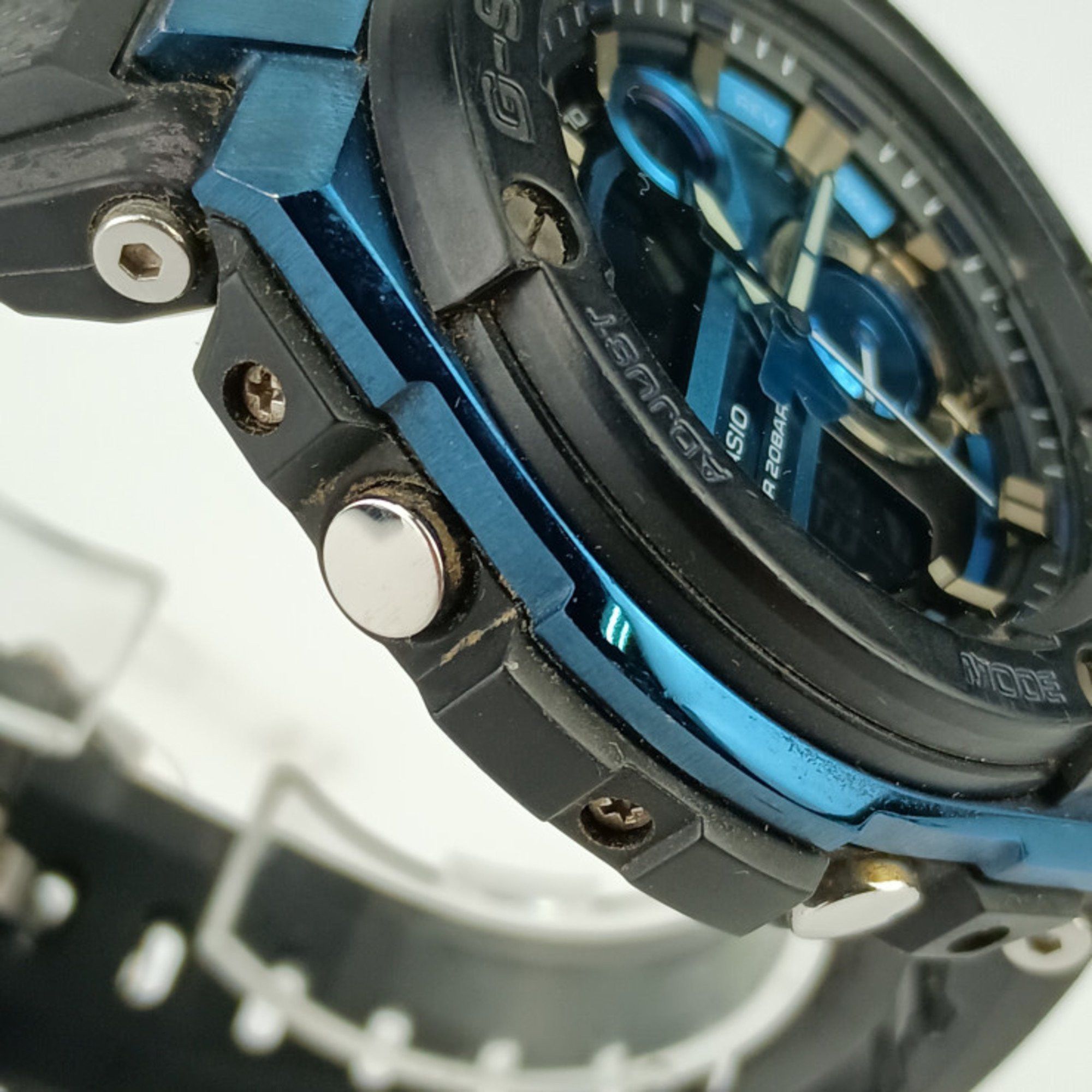 Casio Casio Watch G-SHOCK G-STEEL G-Shock G-Steel GST-200CP-2AJF Black & Blue Dial Resin Stainless Steel Men's Digital Quartz Size ONE SIZE - 5 Thumbnail