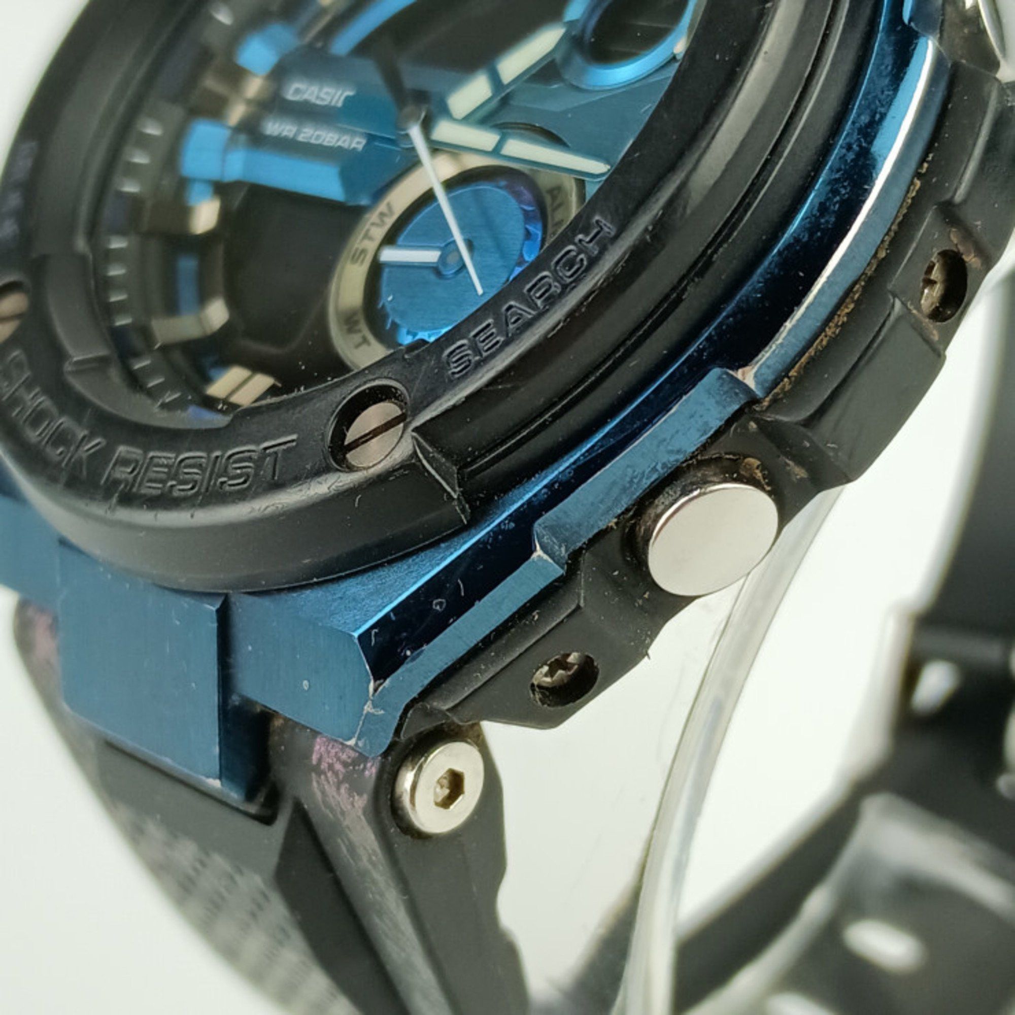 Casio Casio Watch G-SHOCK G-STEEL G-Shock G-Steel GST-200CP-2AJF Black & Blue Dial Resin Stainless Steel Men's Digital Quartz Size ONE SIZE - 4 Thumbnail